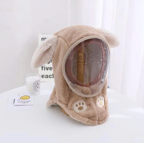 [KoSuyTu] Mũ Lông Cừu Trùm Đầu Mềm Mại Cute Kèm Kính (Có Thể Tháo Rời) 3 in 1 Giữ Ấm Trùm Đầu - Che Tai - Chắn Gió
