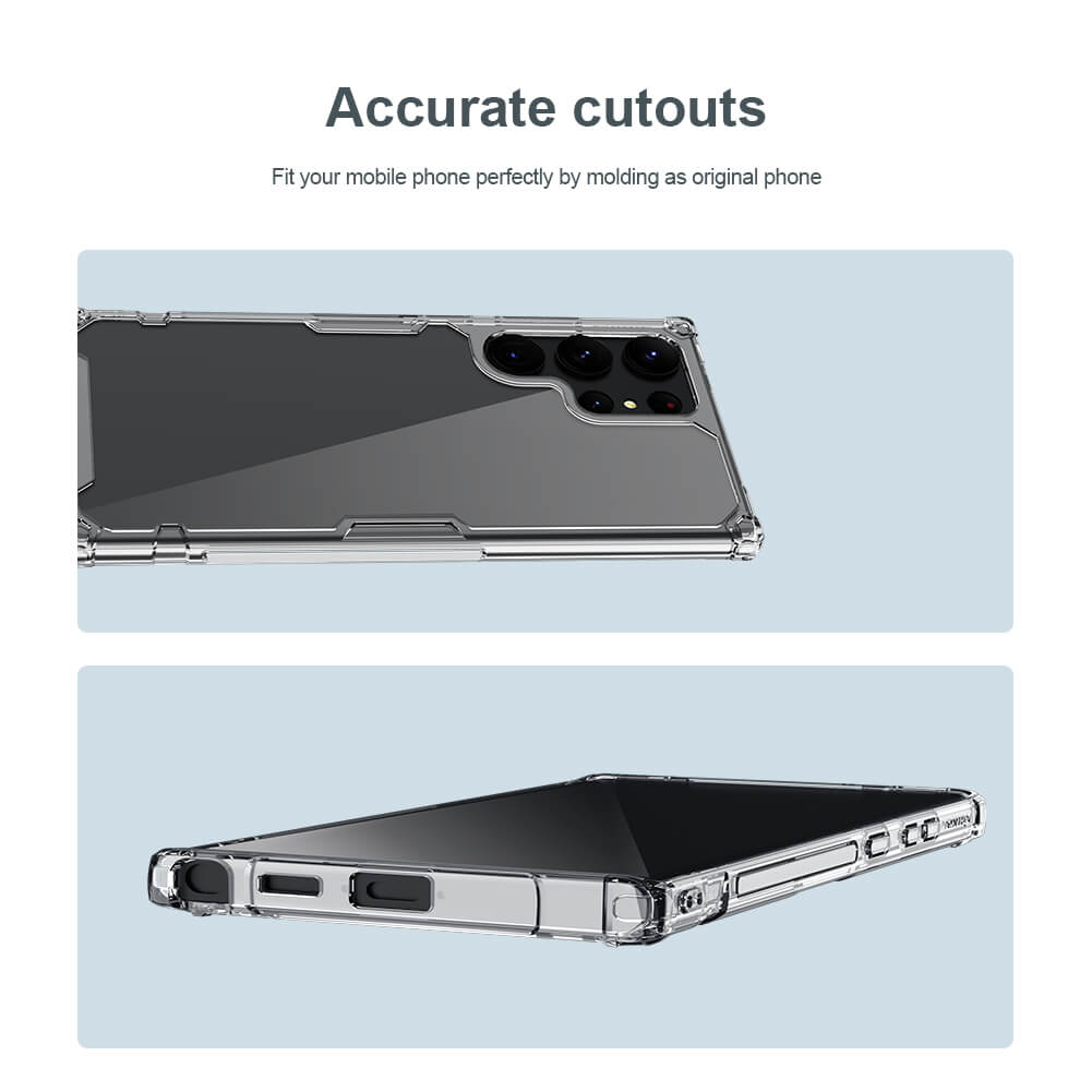 Ốp lưng TPU chống sốc cho Samsung Galaxy S23 / S23 Plus / S23 Ultra hiệu Nillkin Nature TPU Pro Case (chống chịu mọi va đập bảo vệ các góc, siêu mỏng chỉ 0.6mm) - hàng nhập khẩu