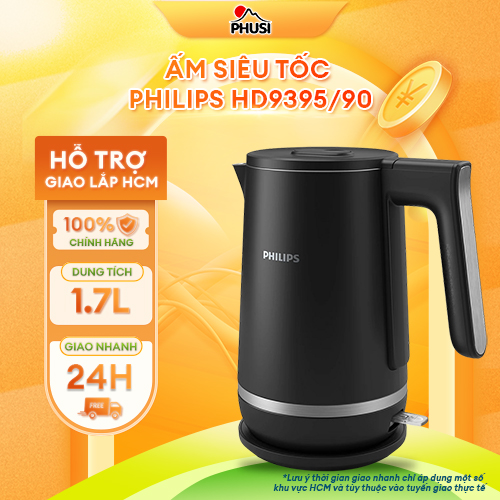 Ấm siêu tốc Philips HD9395/90 Hàng chính hãng
