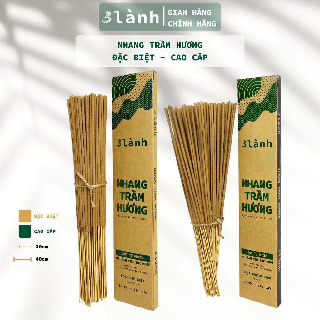 Nhang Trầm Hương Sạch Đặc Biệt Cao Cấp 30-40cm, 0.5-1kg 3 Lành Tự Nhiên 100% Không Hóa Chất 7-15 Năm Thờ Cúng Dâng Hương Tôn Giáo Xông Nhà