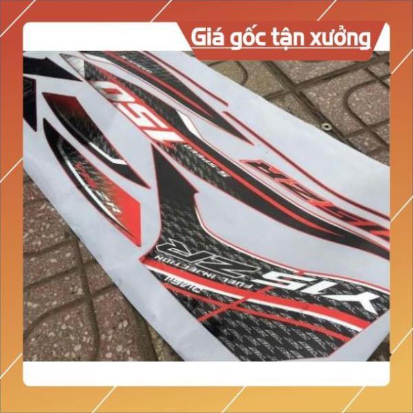 Tem rời ex 150 Yzr 15 chất liệu decal Crom cao cấp