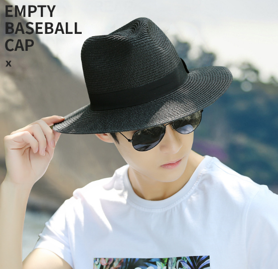 Mũ phớt cói cho nam phong cách Hàn, nón cao bồi nam thời trang mới