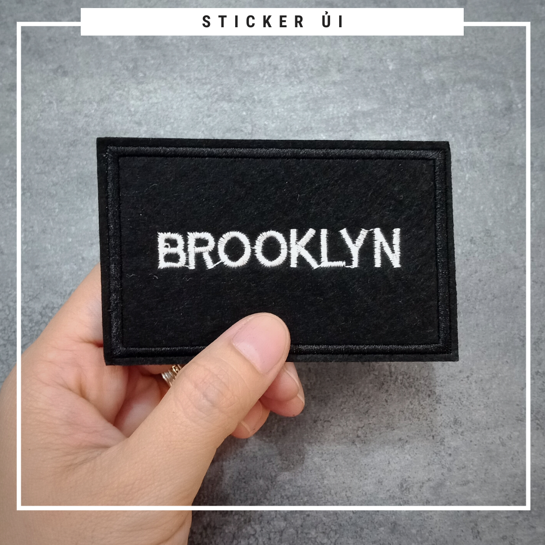 Phụ kiện trang trí áo thun tay lỡ unisex: Logo Sticker Patch Ủi Quần Áo, BALO, quần jogger chuẩn local brand streetstyle