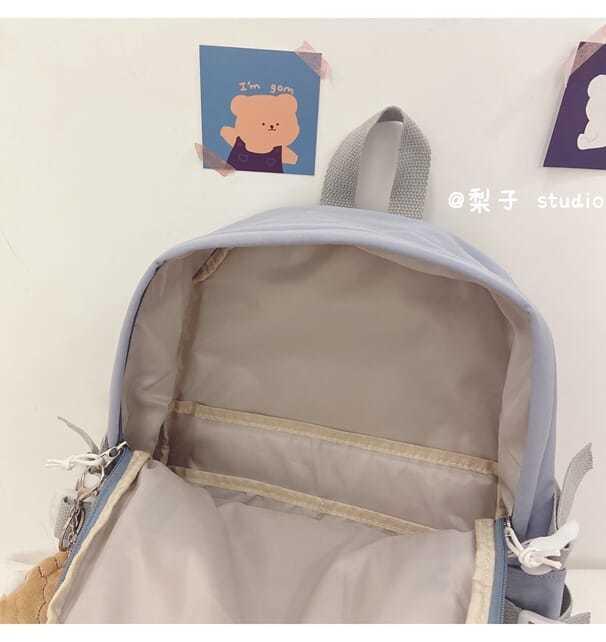 2021 Mới Kawaii Ba Lô Đi Học Túi Sinh Viên Nữ Backbag Du Lịch Daypacks Nam Giải Trí Ba Lô Hồng Túi Xinh Xắn Cho Bé