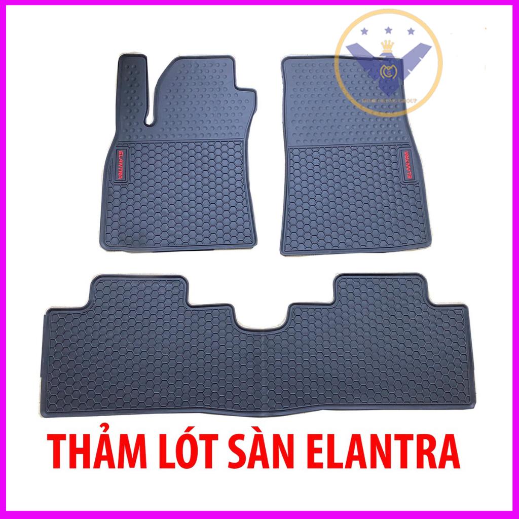Thảm lót sàn cao su đúc cho xe Elantra 2016-2022 không mùi, dễ dàng vệ sinh
