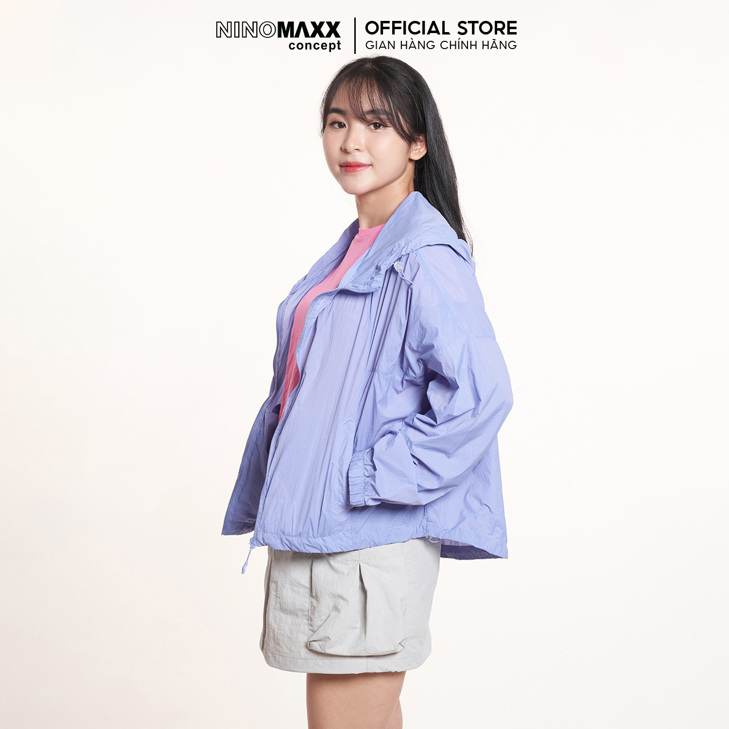 Áo Khoác Nhẹ Áo Khoác Nữ Dù Tay Dài 2407028