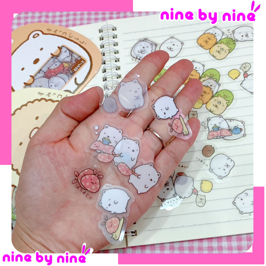 Sticker túi trang trí sổ dễ thương