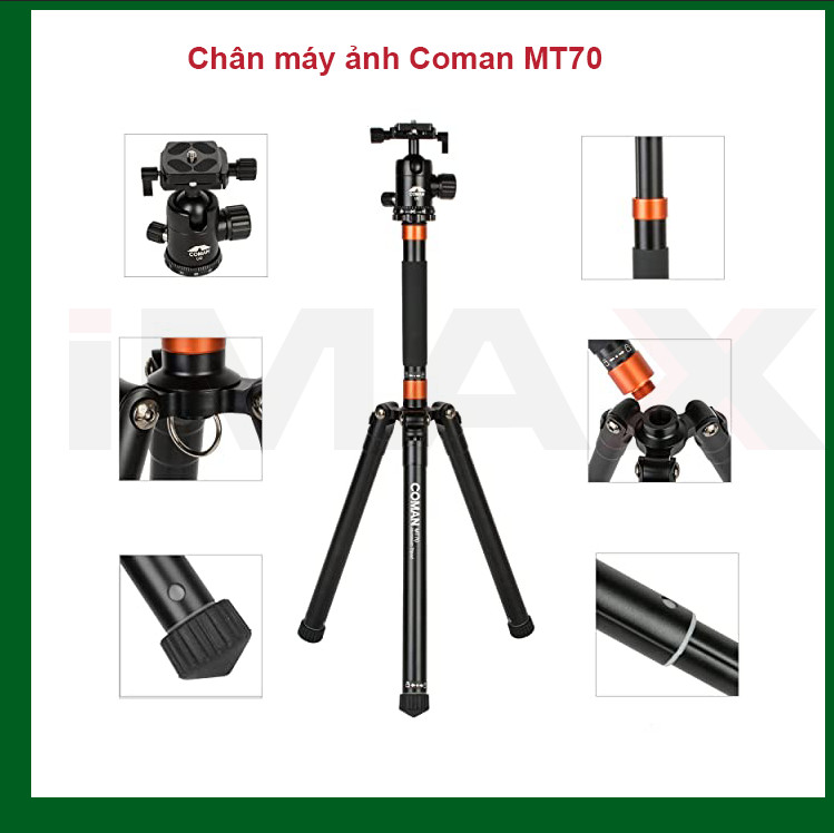 CHÂN MÁY ẢNH COMAN MT70 - HÀNG CHÍNH HÃNG