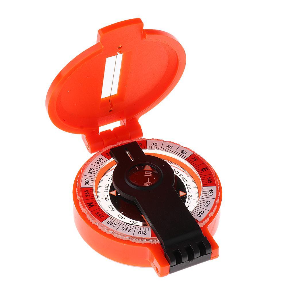 Outdoor Survival American Camping Hiking Magnetic Compass Tool Red