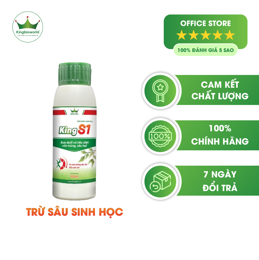 King S1 - Thuốc xua đuổi và tiêu diệt côn trùng, sâu bệnh an toàn hiệu quả cao