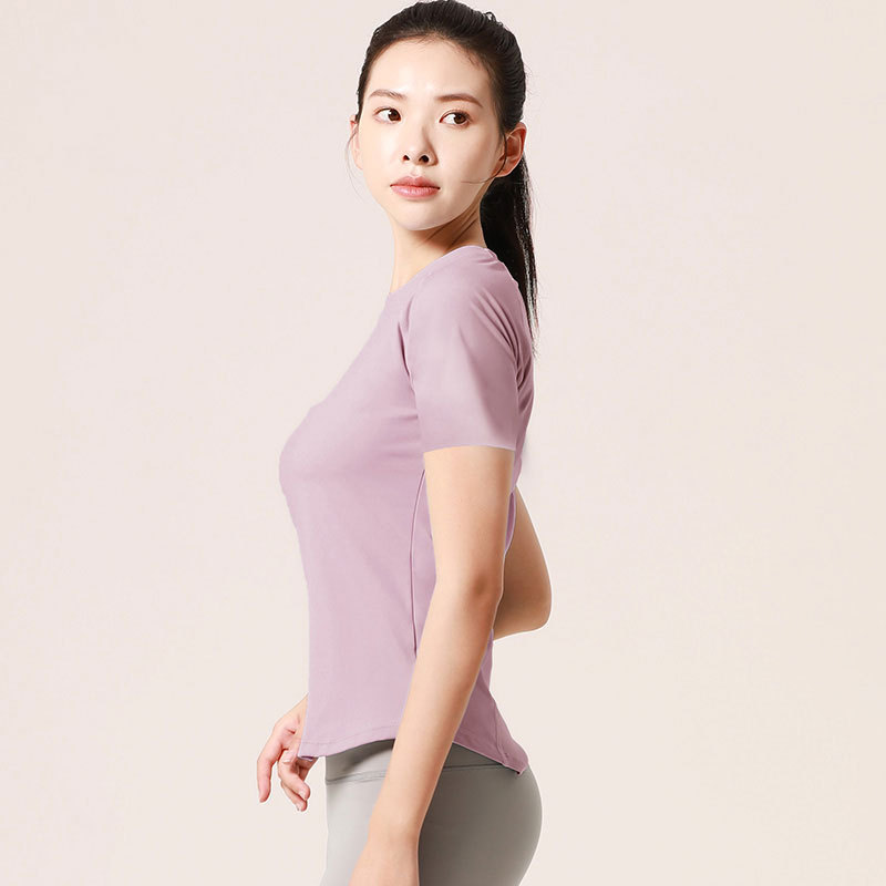 Áo cộc tay gym yoga aerobic nữ JYMD027/Chất liệu tốt mang kiểu dáng mới