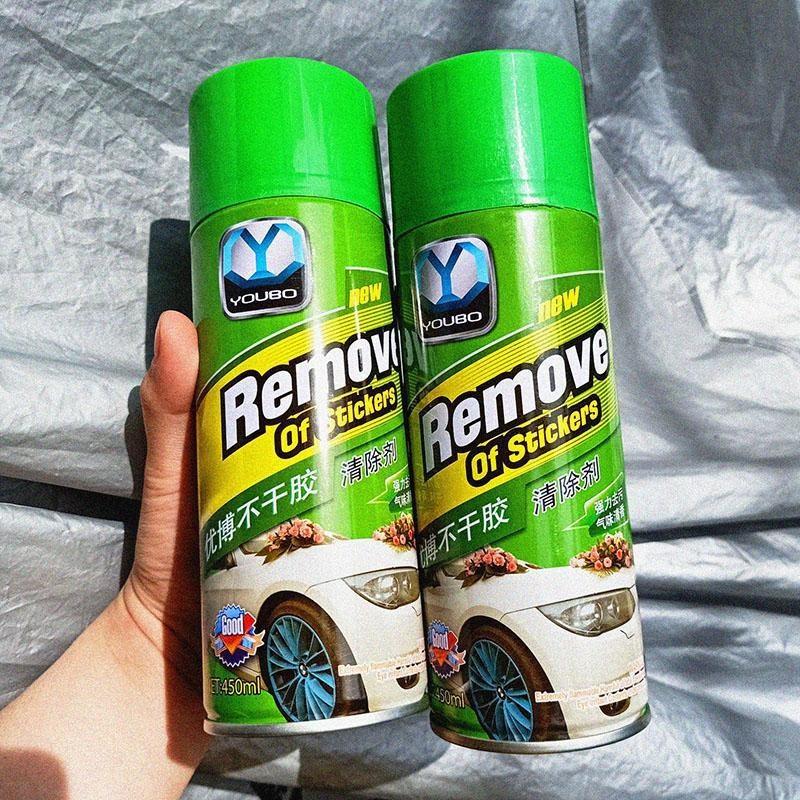 Chai Xịt Tẩy Vết Keo Dán, Decal Oto, Nhựa Cây Sticker Remove 450ml