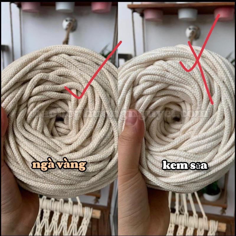 Dây thừng macrame dệt macrame bện, dây làm macrame trang trí