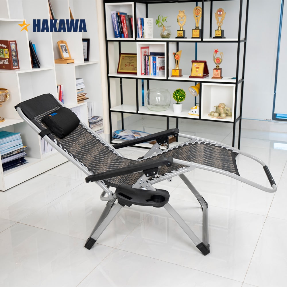 Ghế xếp thư giãn hạng sang HAKAWA - HK-G21P New - - Bảo hành chính hãng 2 năm - Hàng nhập khẩu