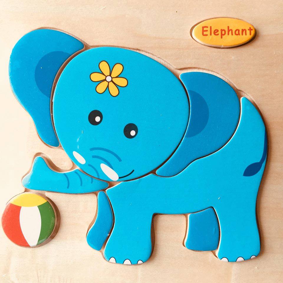 Set 10 tranh Ghép hình cơ bản cho bé mới làm quen với Ghép hình