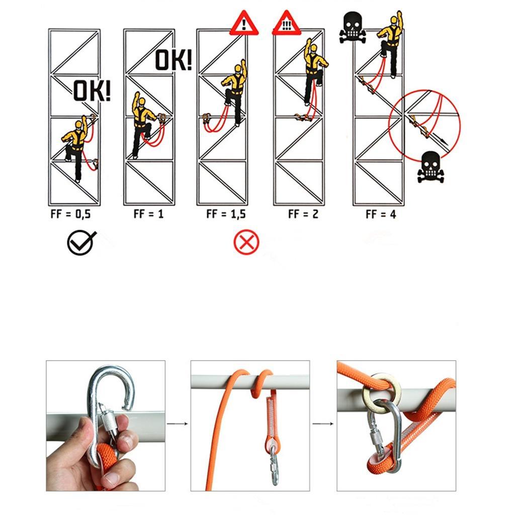 Outdoor Sturdy Climbing Harness Safety Belt Rescue Rope
