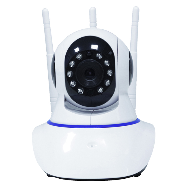 Camera IP Wifi CareCam 3 Râu 1.0M FullHD 720P 10 đèn hồng ngoại đàm thoại 2 chiều (Trắng) Hàng Nhập Khẩu