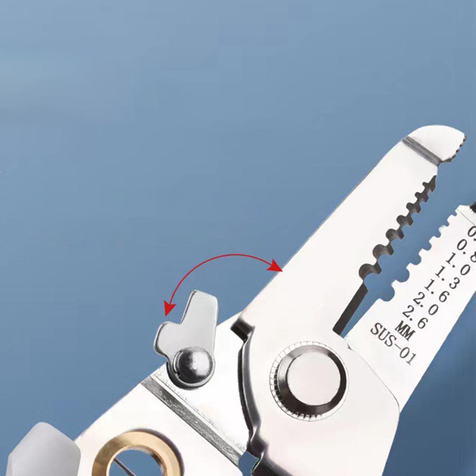 Wire Crimping Tool Portable 6 in 1 Stainless Steel Wire Cutter Wire Strip