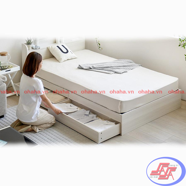 Giường ngủ gỗ Công nghiệp MDF hiện đại OHAHA