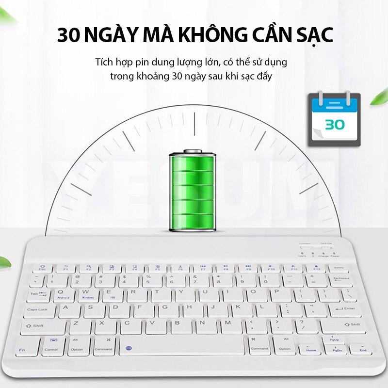 Bàn phím Bluetooth không dây TẶNG chuột không dây