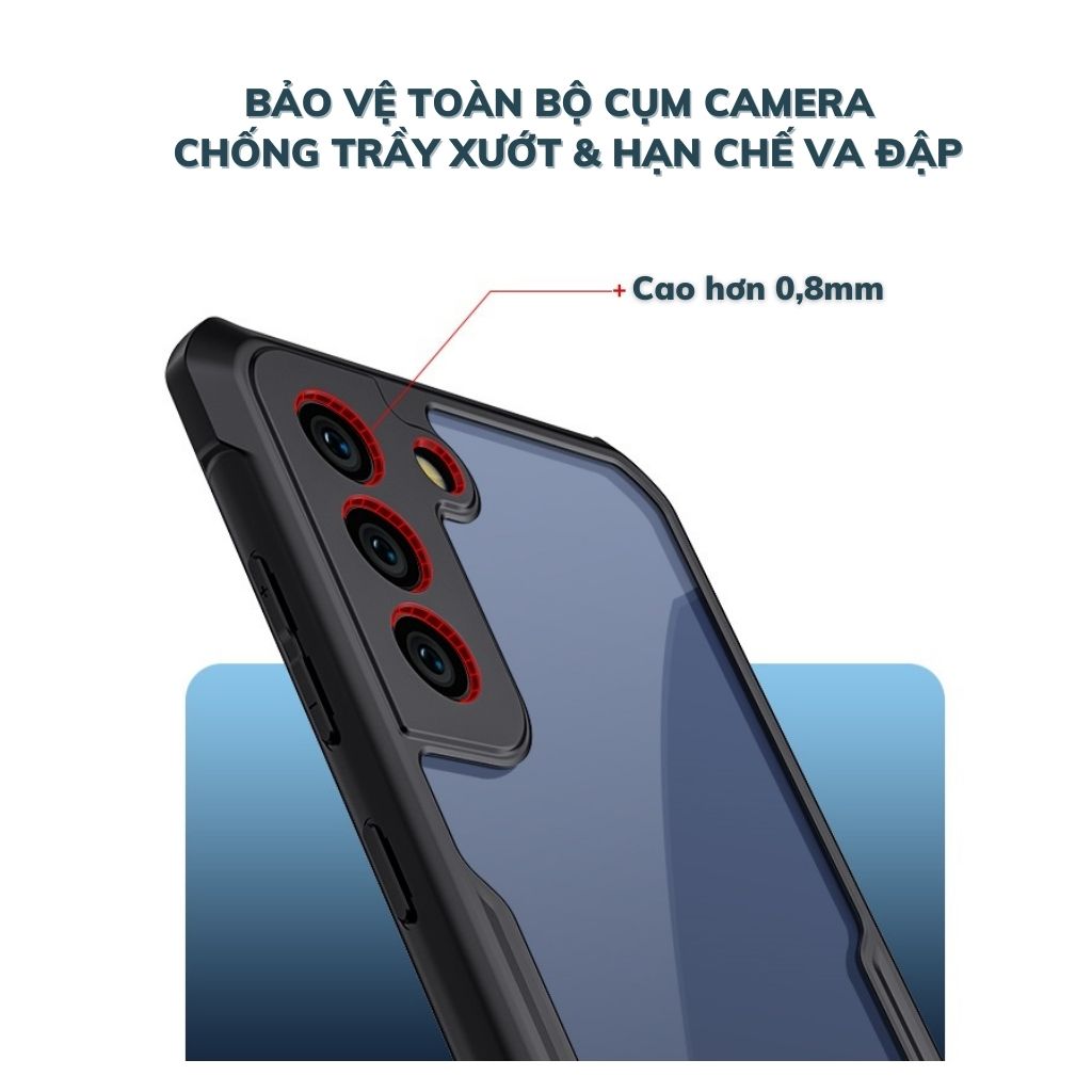 Ốp lưng Samsung S21 FE 5G trong suốt chống sốc chính hãng XUNDD, chống va đập, bảo vệ camera, siêu bền bỉ - Hàng nhập khẩu.