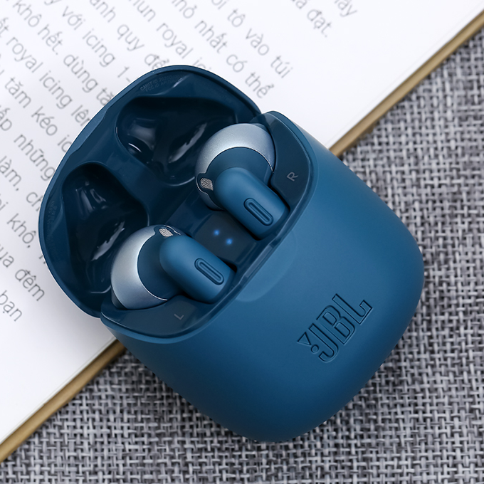 Tai nghe Bluetooth TWS JBL T225 Xanh Đen - Hàng Chính Hãng