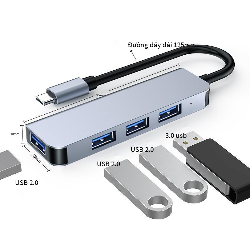 Giao hàng nhanh trạm kết nối type-c sang HDMI HUB tám trong một phù hợp cho máy tính xách tay MacBook trung tâm đọc thẻ mạng