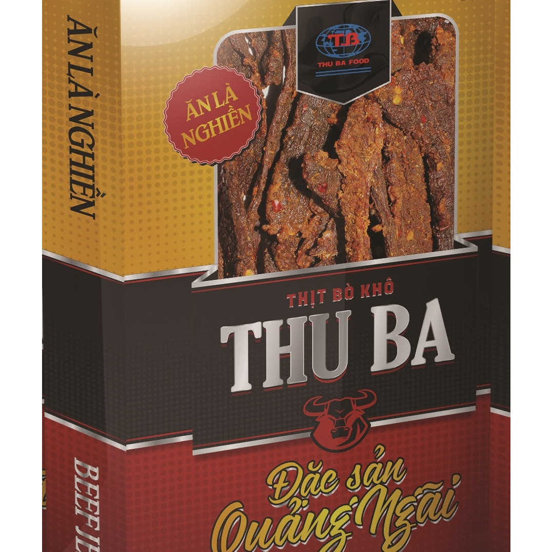 Khô Bò Thu Ba dạng miếng