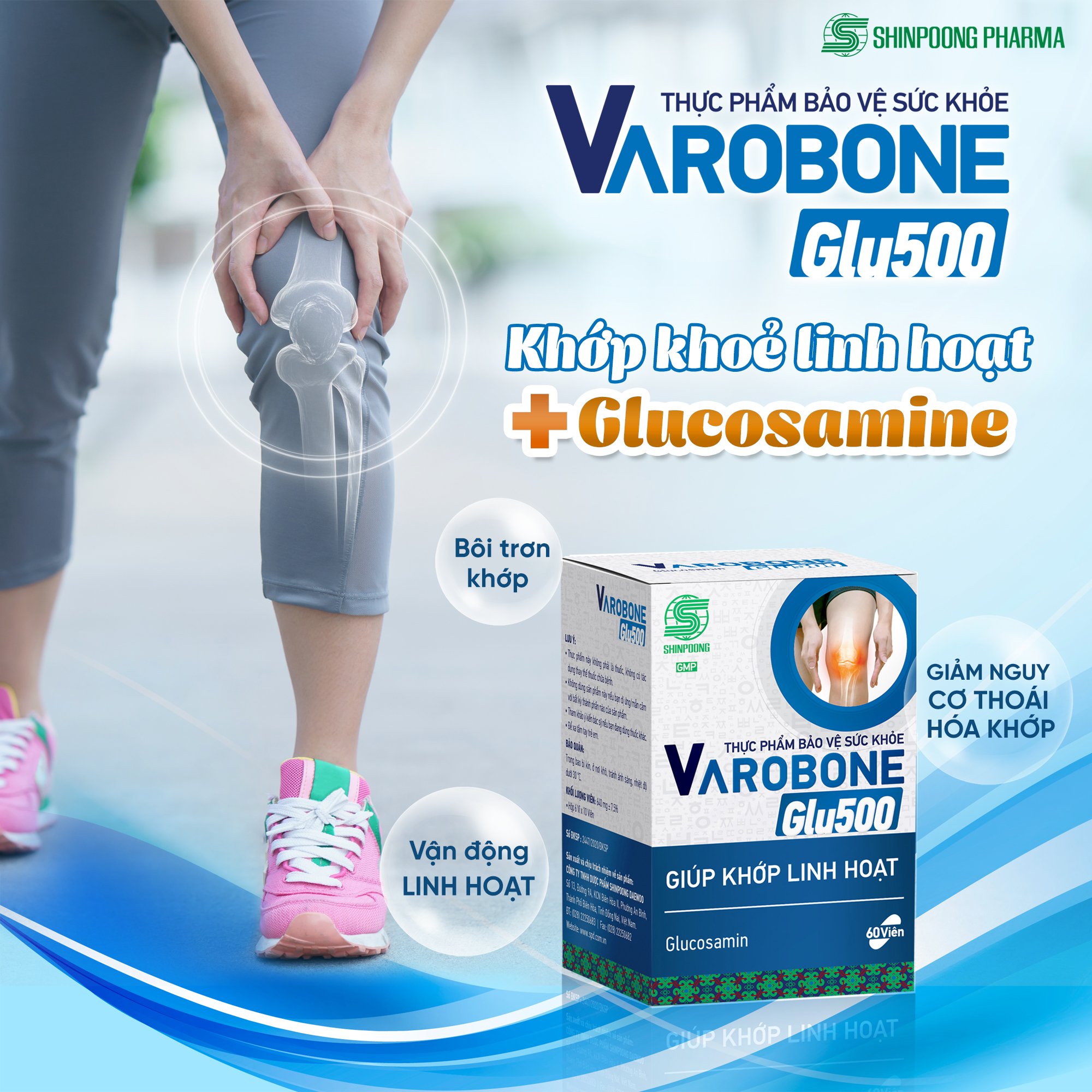 COMBO Viên Uống Vitamin tổng hợp, bổ máu và hỗ trợ khớp VACOMIN ACTIZ, HEVIT, VAROBONE - SHINPOONG 60 viên