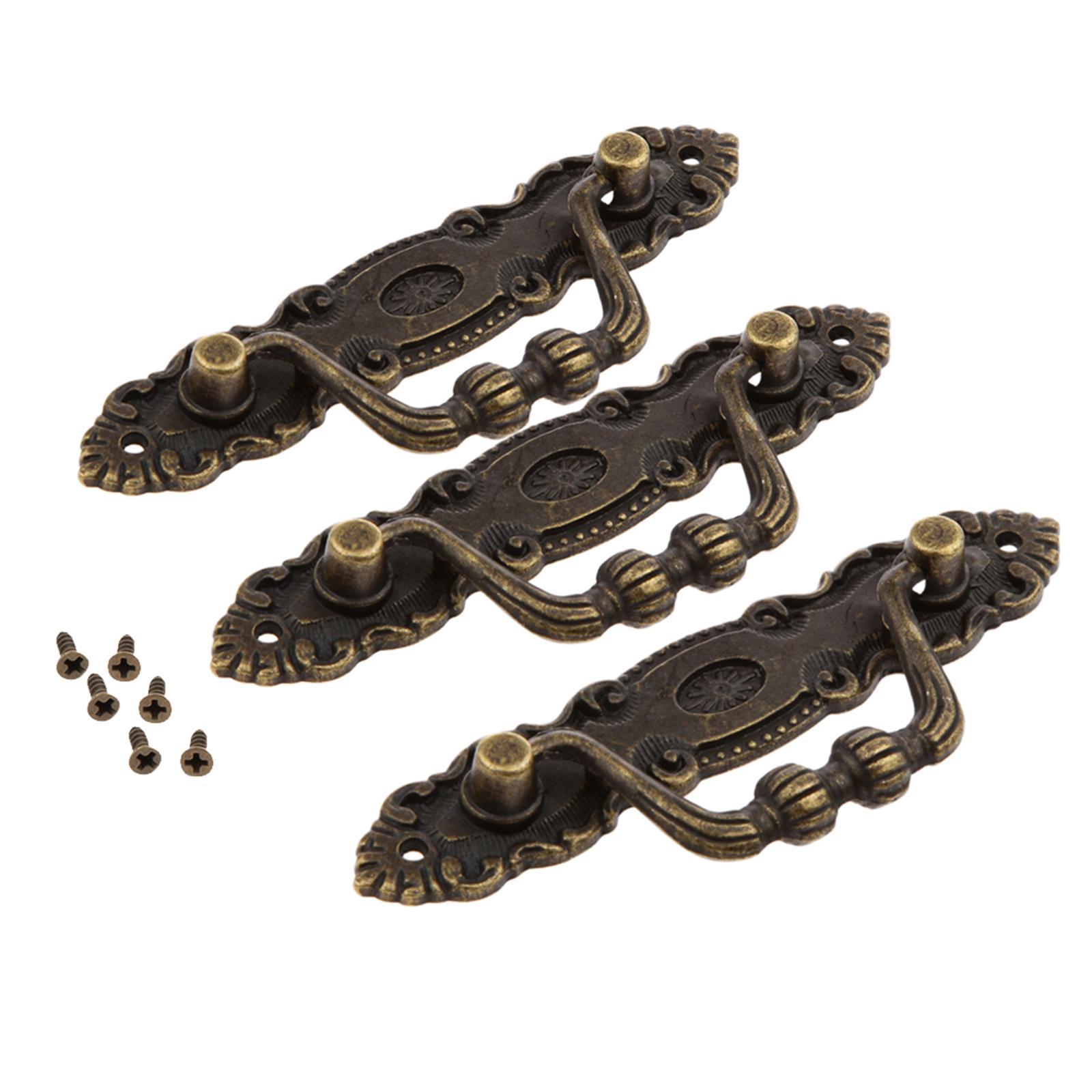 Retro Furniture Pull Handles For Drawer Door Cabinet Jewelry Box