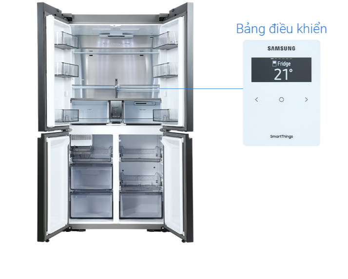 Tủ lạnh Samsung Inverter 599 lít Multi Door Bespoke RF60A91R177/SV - Hàng chính hãng - Chỉ giao Hà Nội