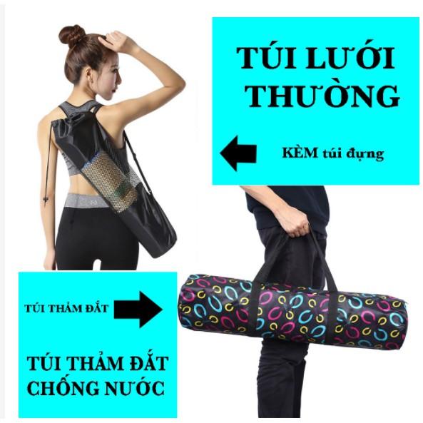 THẢM TẬP YOGA TPE CAO CẤP 2 LỚP 6MM BÁM SÀN CHỐNG TRƠN TRƯỢT.