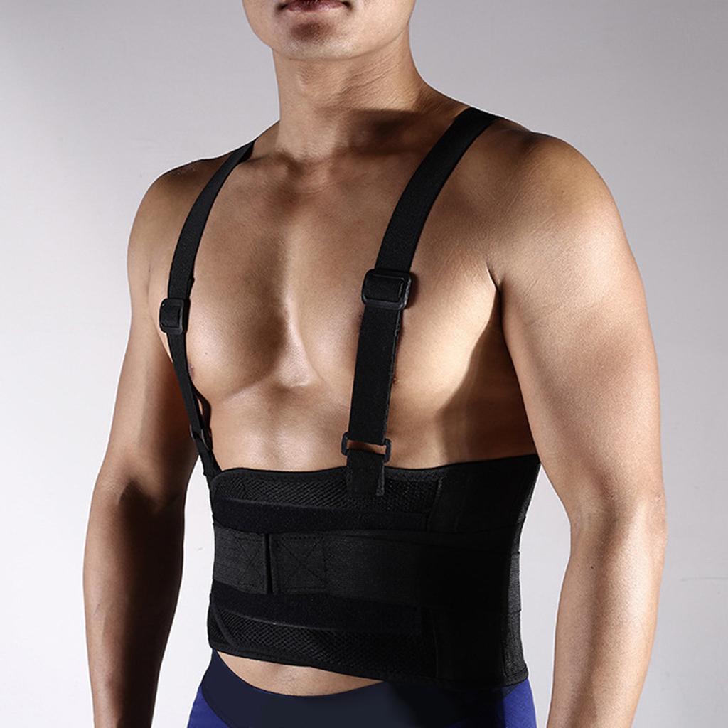 Premium Weight Lifting Belt Adjustable Lower Back Support Brace Workout Sports Waist Strap
