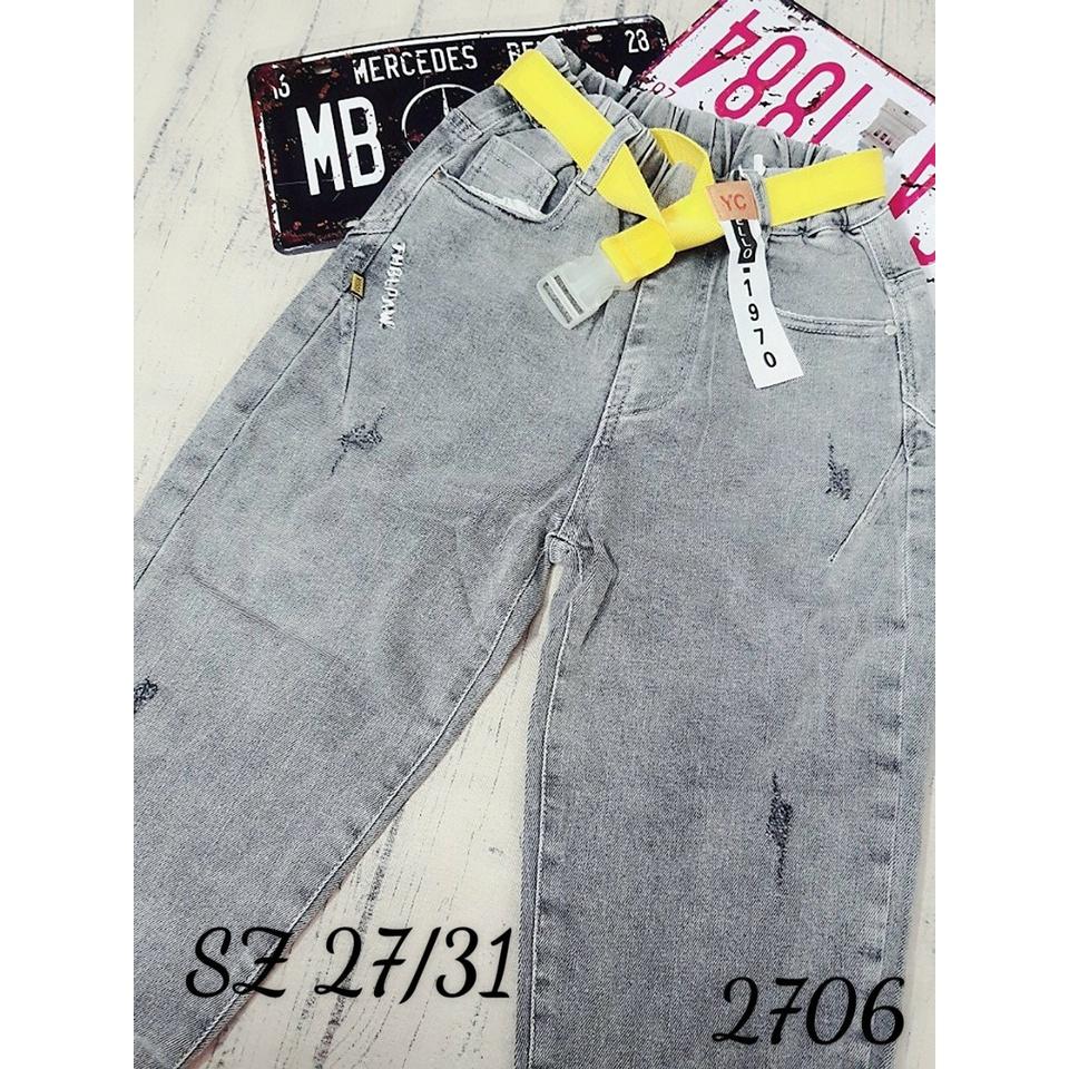 Quần jeans dài cho bé gái phối đồ phong cách Hàn Quốc từ 30-45kg hàng Quảng Châu cao cấp