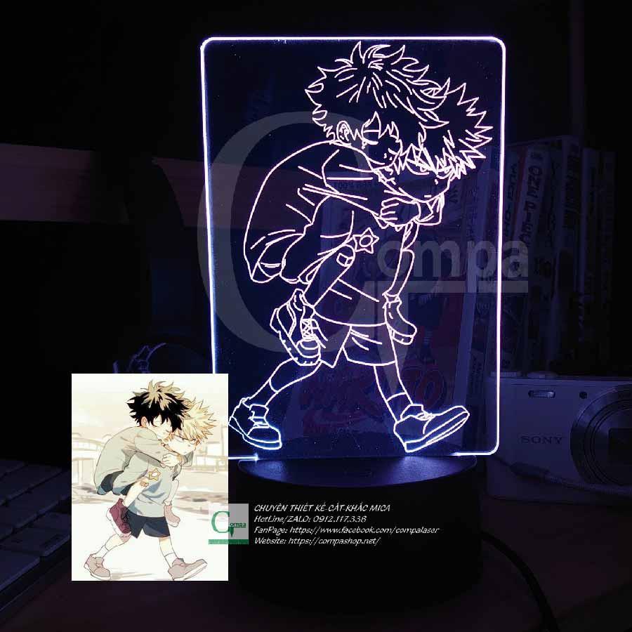 Đèn Ngủ My Hero Academia Izuku Midoriya x Bakugo Katsuki Type 01 AMHA9902 16 MÀU TÙY CHỈNH