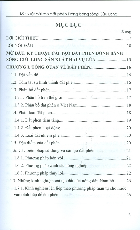 Kỹ Thuật Cải Tạo Đất Phèn Đồng Bằng Sông Cửu Long