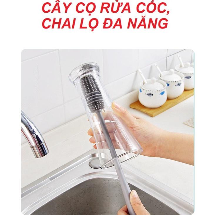 Cây Cọ Rửa Cốc, Chai Lọ Đa Năng SiliconMiếng Lau Rửa Cốc, Cọ Ly, Cọ Vệ Sinh Bình Tiện Lợi có sỉ