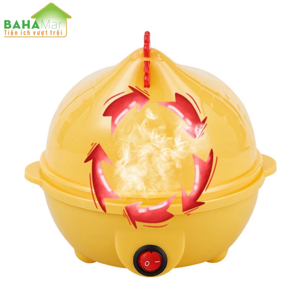NỒI HÌNH GÀ MÁI HẤP TRỨNG KIỂM SOÁT NHIỆT ĐỘ TỰ ĐỘNG TẮT KHI CHÍN "BAHAMAR" luộc hấp trứng nhanh gọn an toàn