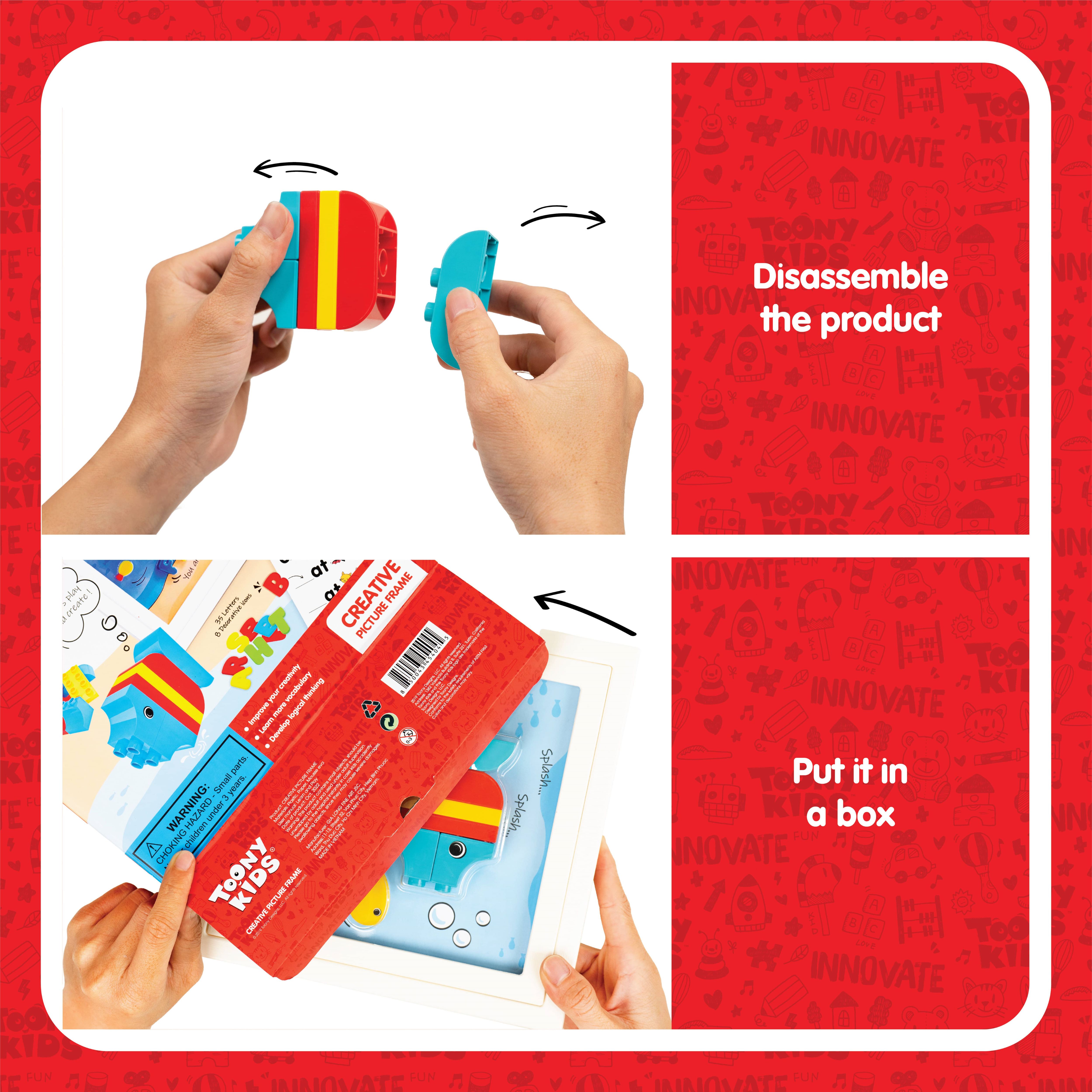 Đồ Chơi Bộ Lắp Ráp Khung Tranh Cá TOONYKIDS - Đồ Chơi Thông Minh Cho Bé - Creative Picture Farme TN00522