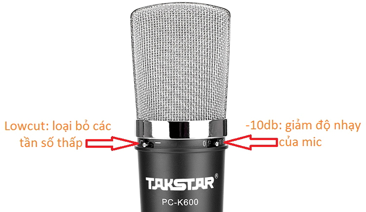 Micro Thu Âm Condenser Takstar PC-K600
- Hàng Chính Hãng