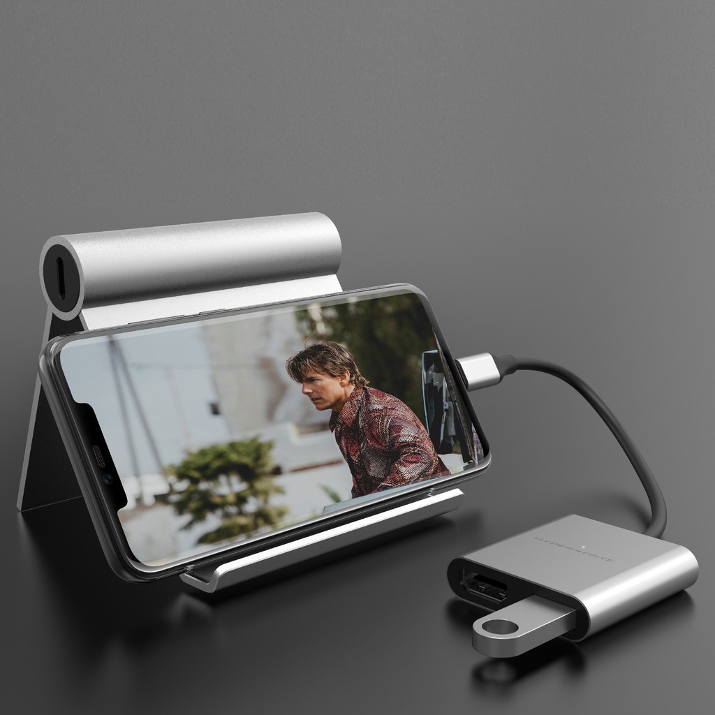 Cổng chuyển Hyper HyperDrive 4K HDMI 3-in-1 USB-C Hub dành cho Macbook, PC và Devices - Hàng Chính hãng