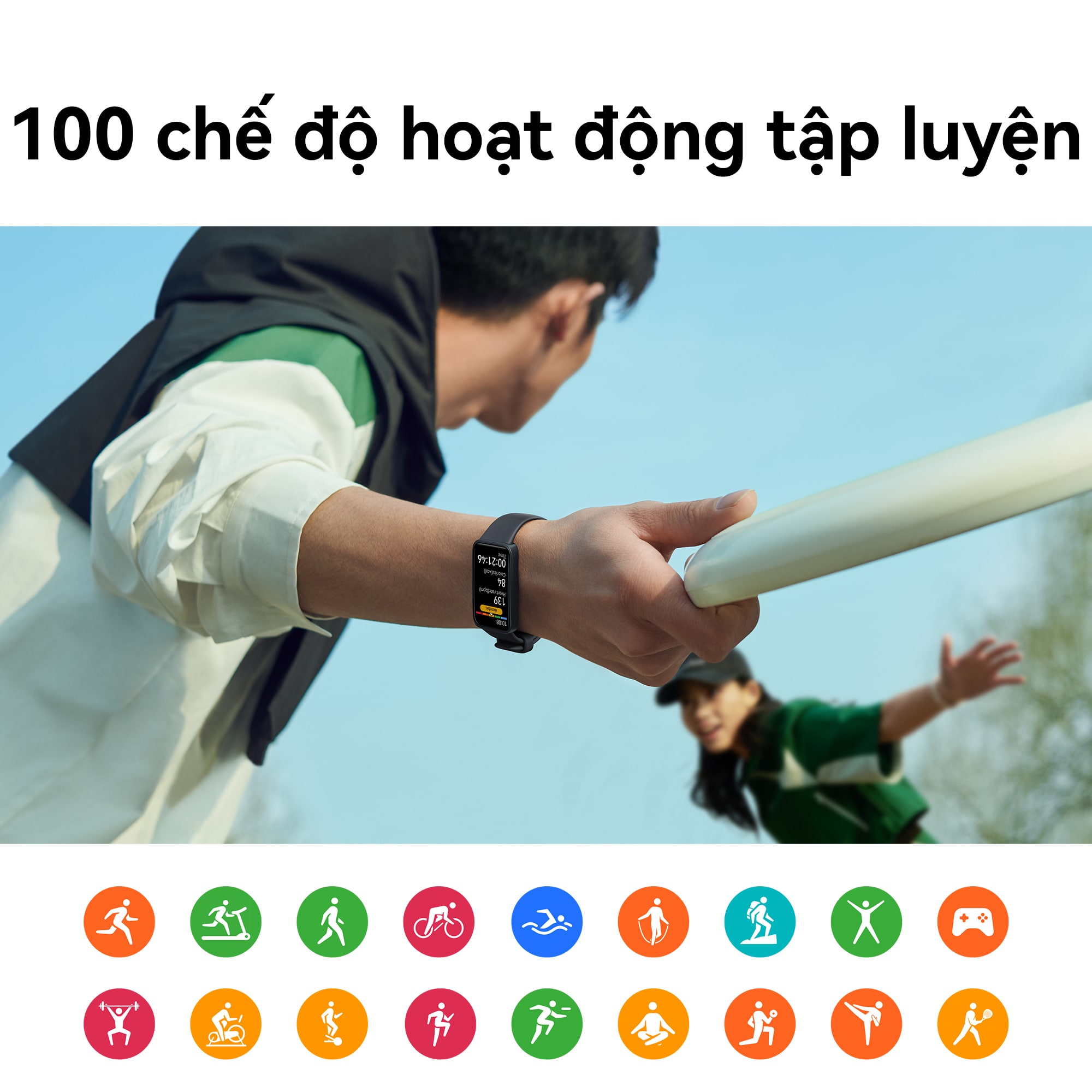 Vòng đeo tay thông minh HUAWEI Band 8 | Thiết kế siêu mỏng | Phân tích khoa học Giấc Ngủ | Thời Lượng Pin Vượt Trội | Hàng Chính Hãng