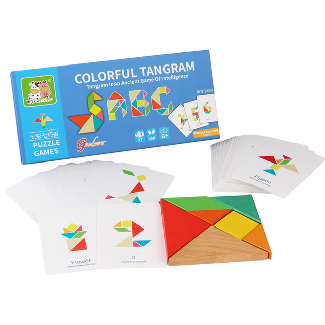 Ghép Hình Tangram Trò Chơi Đầy Màu Sắc Bảng Chơi Ghép Hình Trẻ Em Trẻ Em