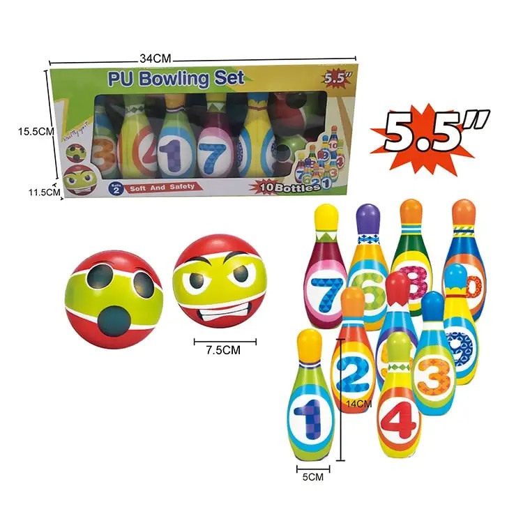 Bộ đồ chơi bowling set 10 chi tiết cho bé BABYPLAZA UL222502