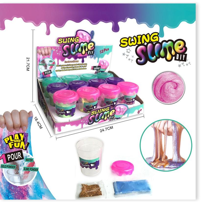 1 hộp 12 hủ slime chất nhờn ma quái Slime ✓Vui nhộn ✓Giá rẻ