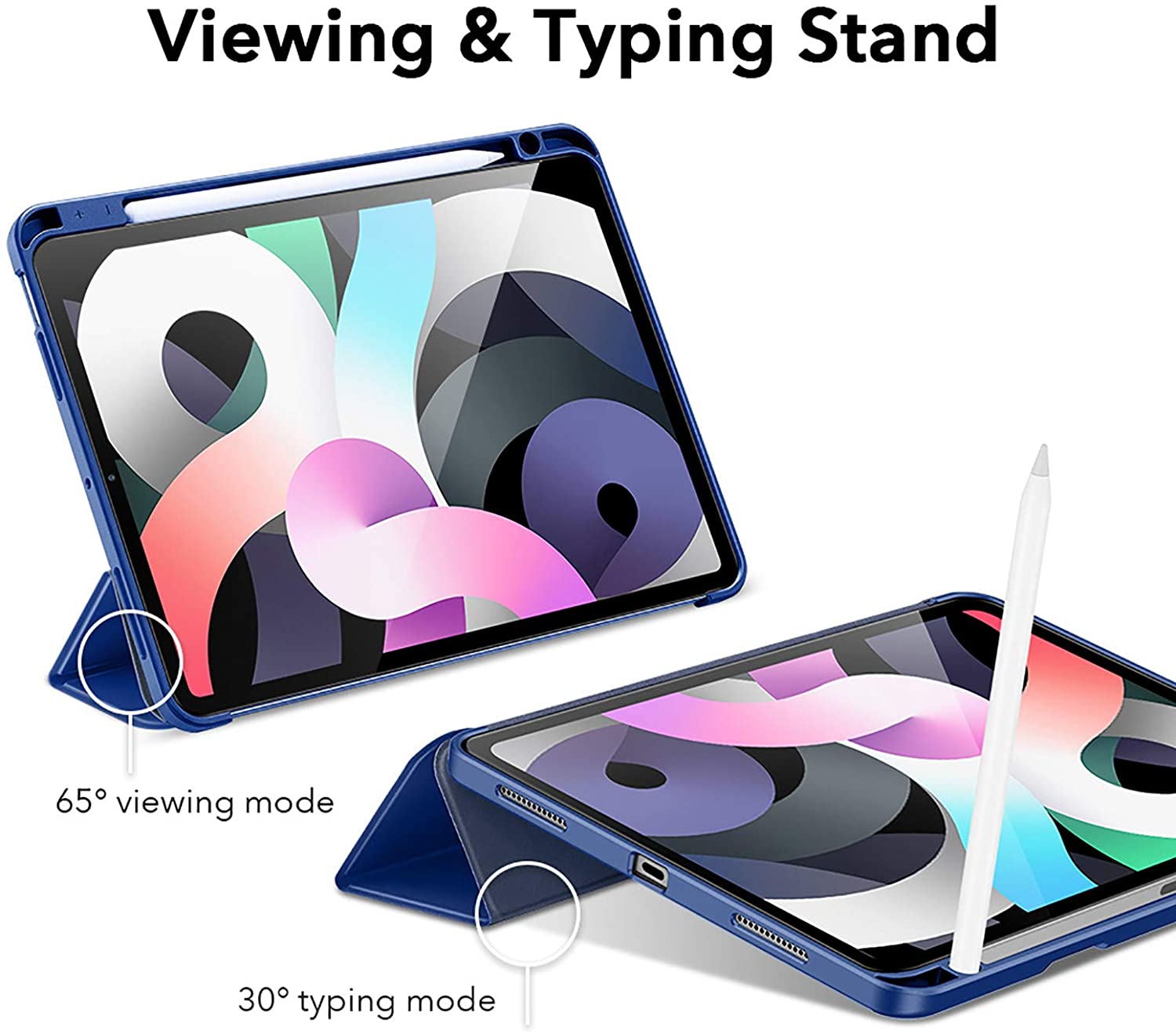 Bao da cho iPad Air 4 2020 10.9 Inch ESR Rebound Pencil Case - Hàng Nhập Khẩu