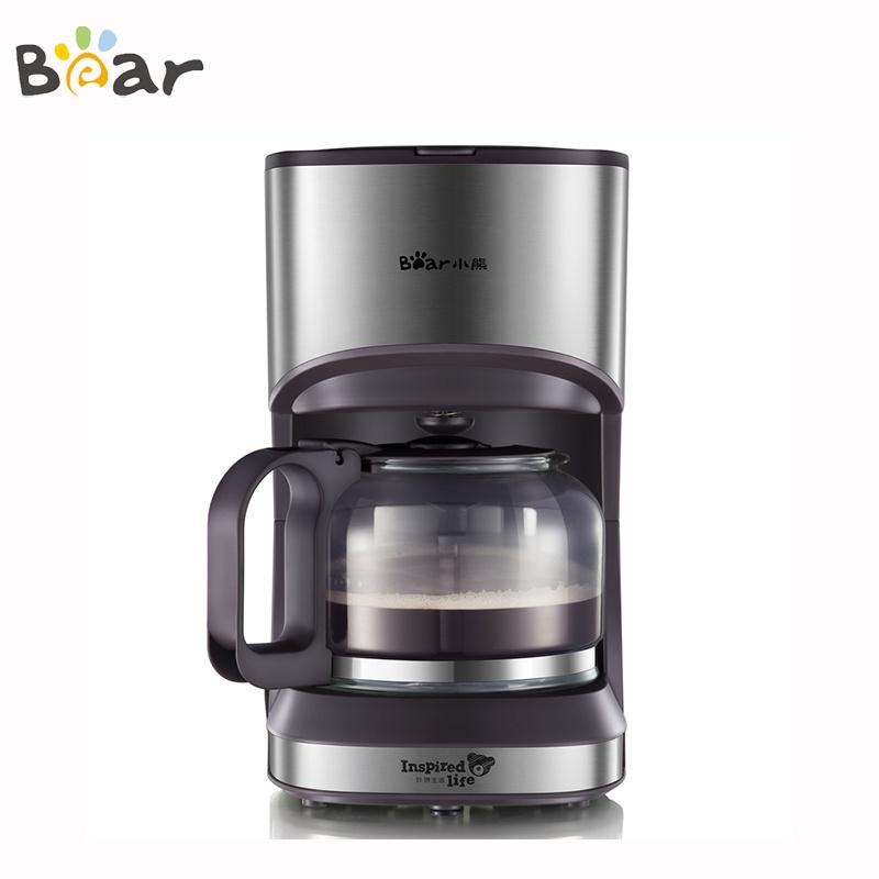 Máy pha cà phê BEAR 500w 700ml Máy pha cà phê tự động Máy pha cà phê Espresso Máy pha trà KFJ-A07V1- Hàng nhập khẩu
