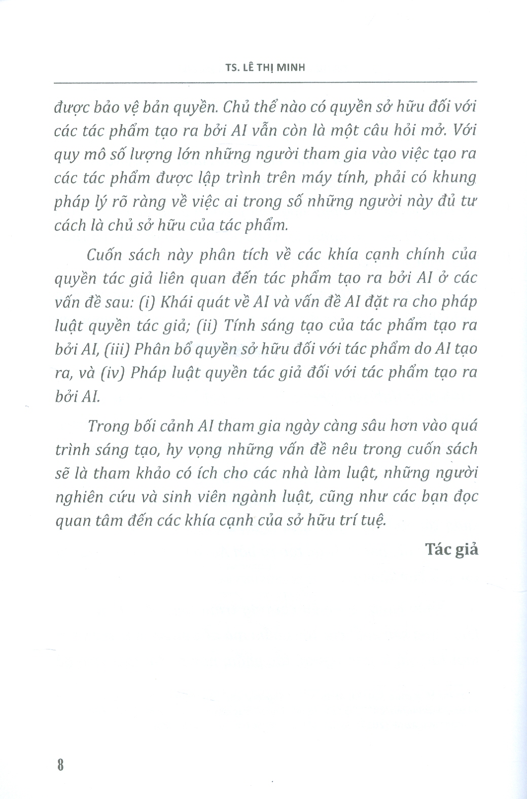 Trí Tuệ Nhân Tạo Và Quyền Tác Giả (Sách chuyên khảo)