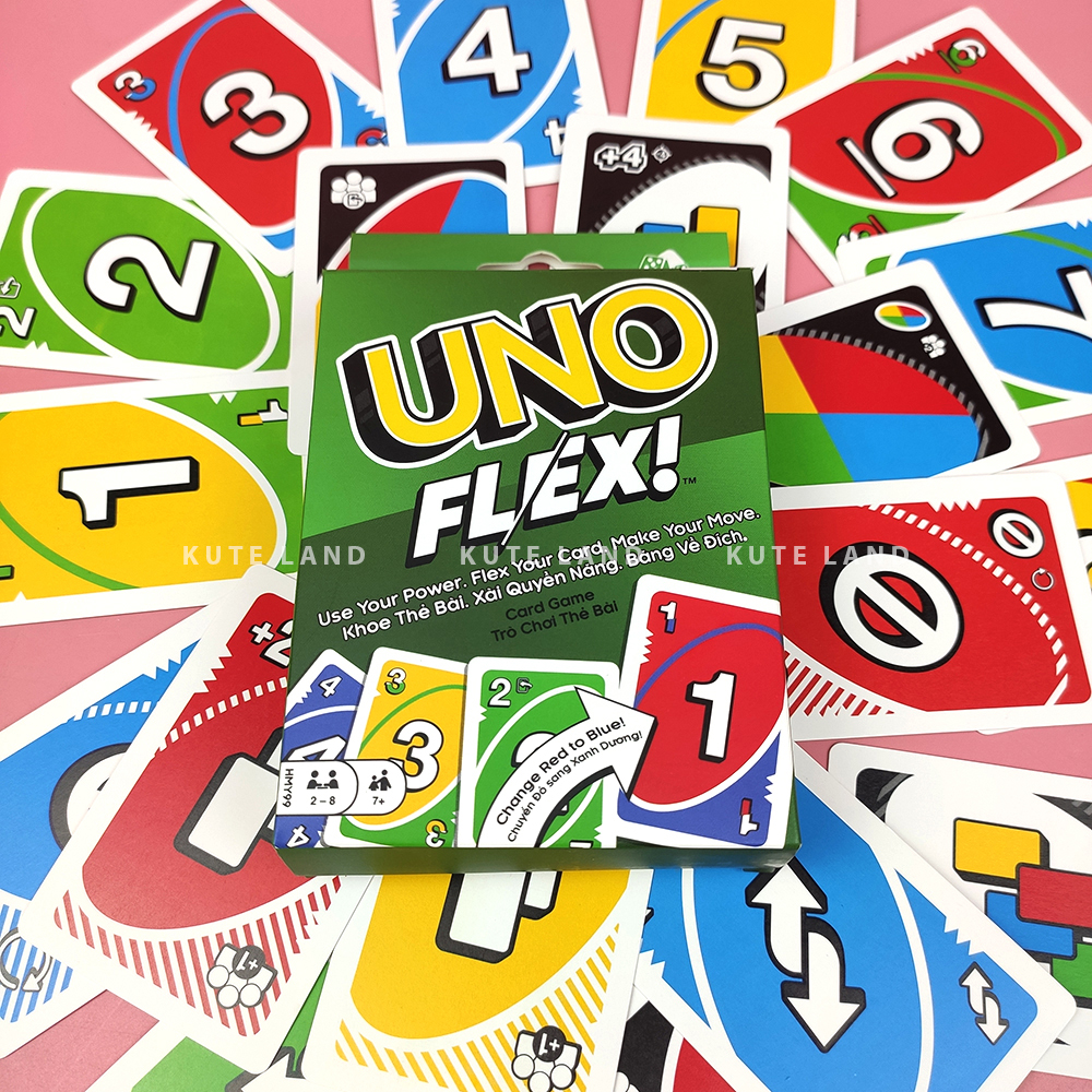 Bài UNO Flex Board Game 112 lá với thẻ bài Flex quyền lực mới cho cuộc chơi thêm thú vị, hấp dẫn và ảo diệu