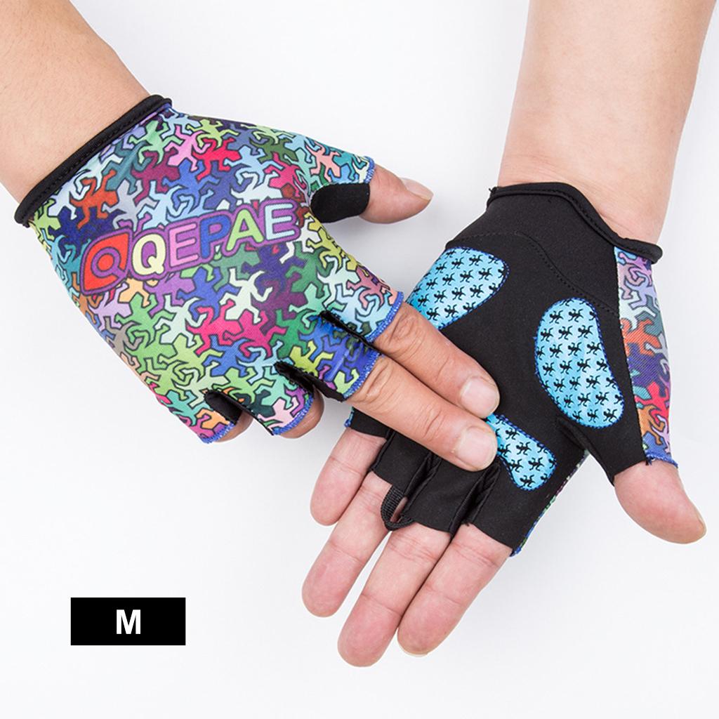 Half Finger Short Padded Gloves Fingerless Bike Outdoor Sports Gym
